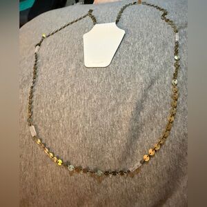 Disk Gold Necklace NWT